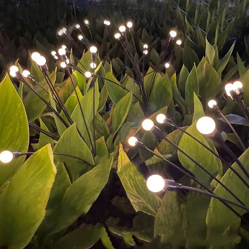 Buitenlamp Driekoppige LED met Solar Tuinverlichting en Schemersensor 0