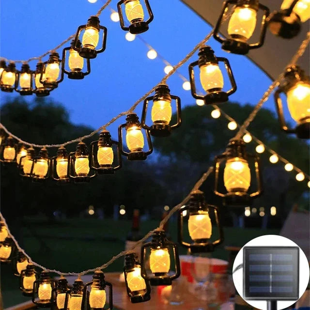 Buitenlamp LED Lichtsnoeren met Vlameffect voor Tuin en Terras 0