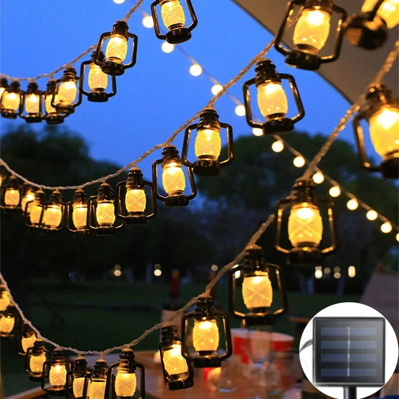 Buitenlamp LED Lichtsnoeren met Vlameffect voor Tuin en Terras 1