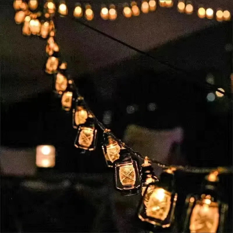 Buitenlamp LED Lichtsnoeren met Vlameffect voor Tuin en Terras 4