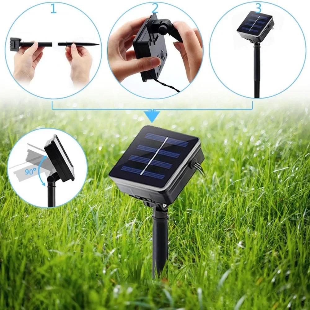 Buitenlamp LED Lichtsnoeren met Vlameffect voor Tuin en Terras 6