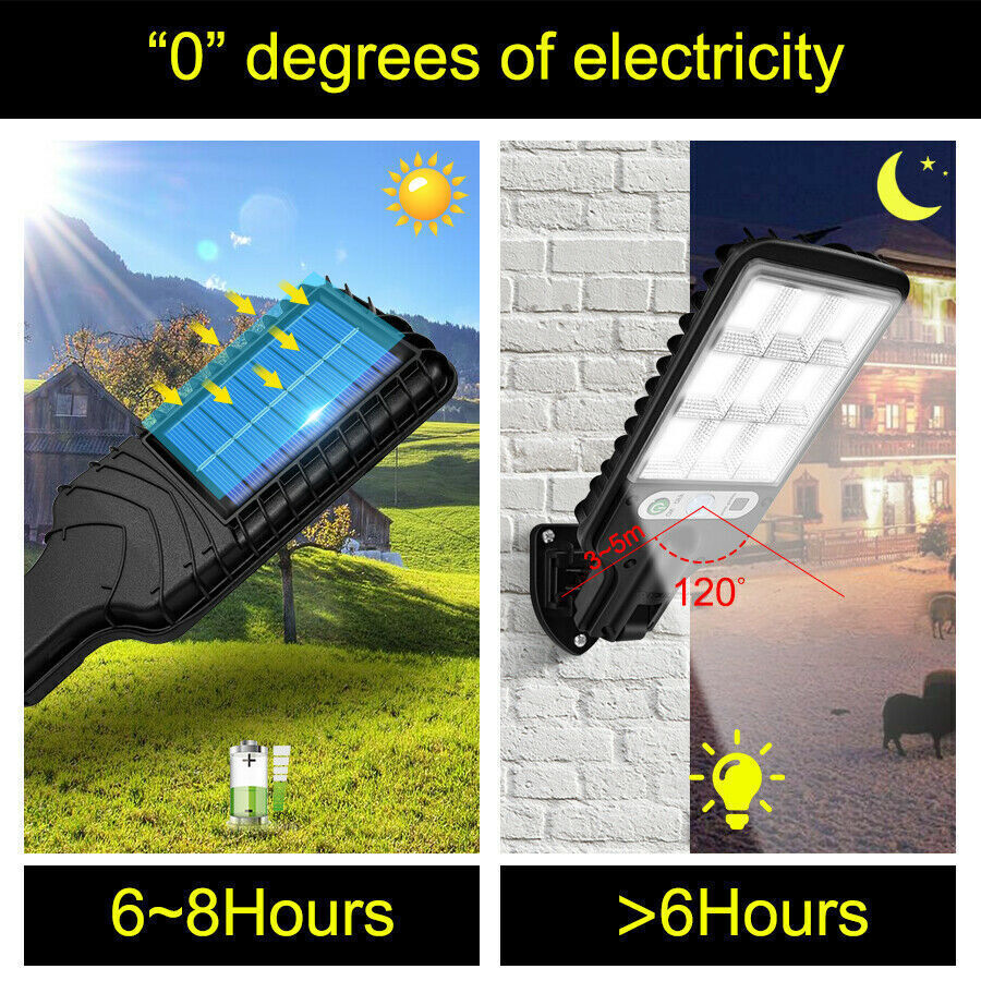 Buitenlamp Met Bewegingssensor Zonne-energie LED Poortlamp Voor Buitenverlichting 6