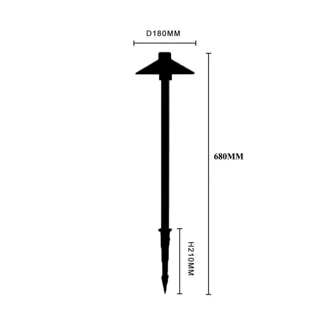 Buitenlamp Solar Tuinverlichting Modern Design voor Tuin en Padverlichting 6