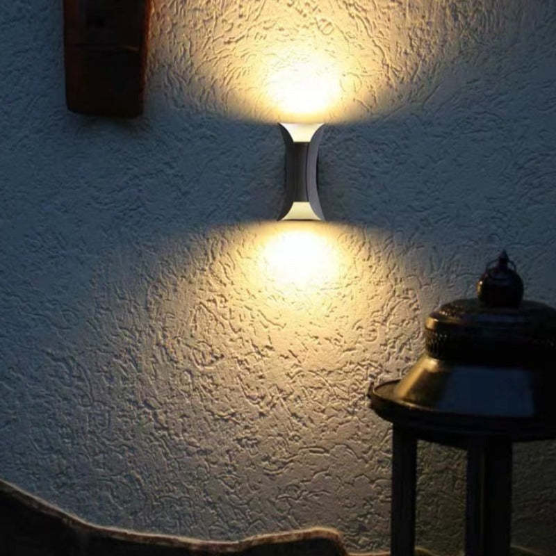Buitenlamp Wandlamp Modern Zwart-Gouden Design voor Tuin en Terras 1
