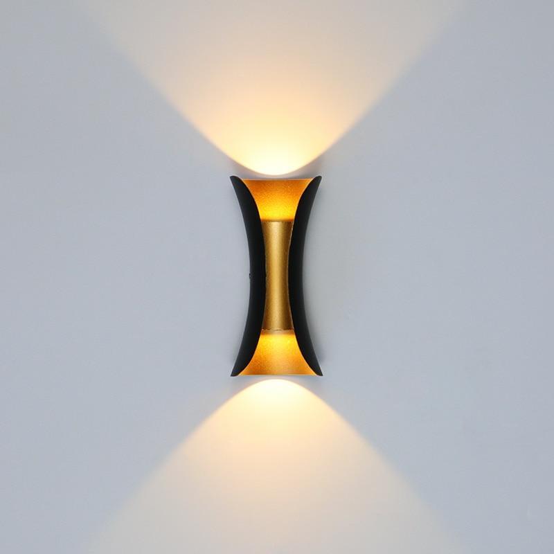 Buitenlamp Wandlamp Modern Zwart-Gouden Design voor Tuin en Terras 5