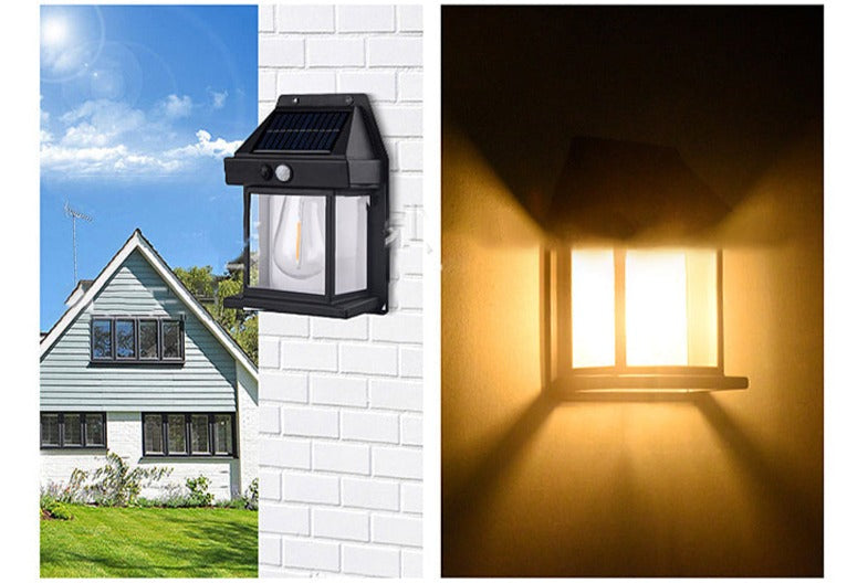 Buitenlamp Zonne Energie Wolfraam Design voor Tuin en Balkon 2