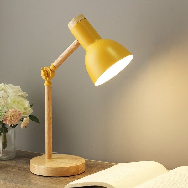 Bureaulamp Hout Scandinavisch Design 0