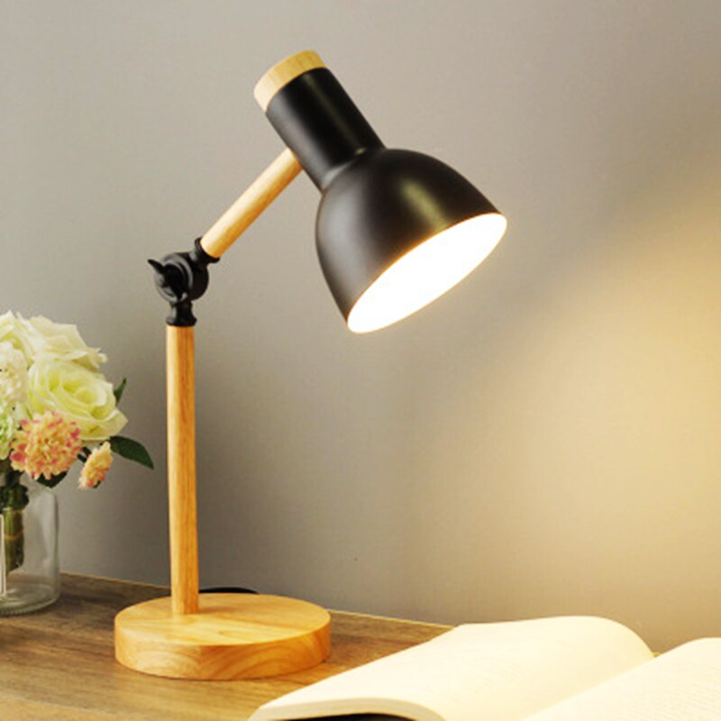 Bureaulamp Hout Scandinavisch Design 1