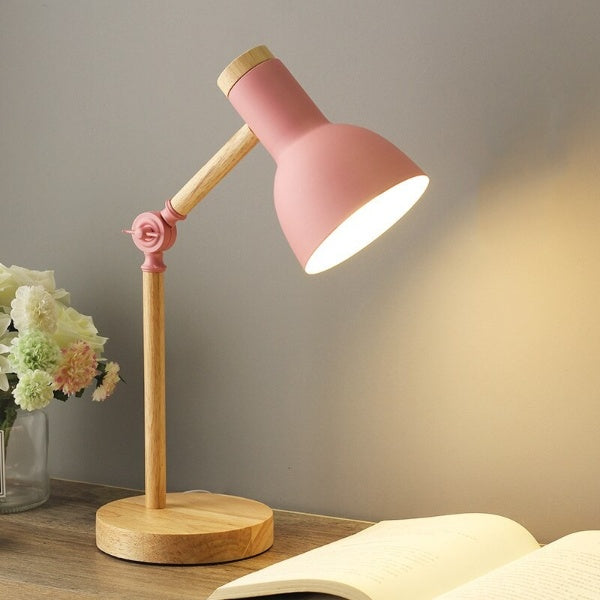 Bureaulamp Hout Scandinavisch Design 4