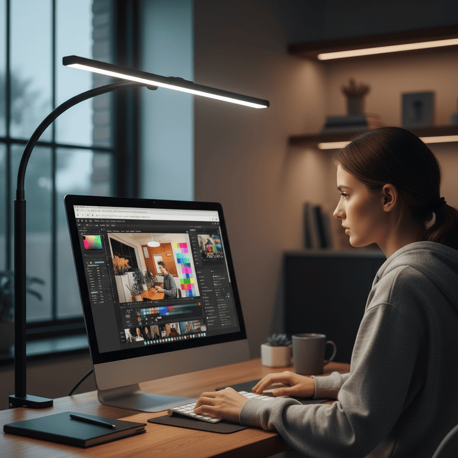 Bureaulamp met Flexibele Zwanenhals voor Thuis en Kantoor 4