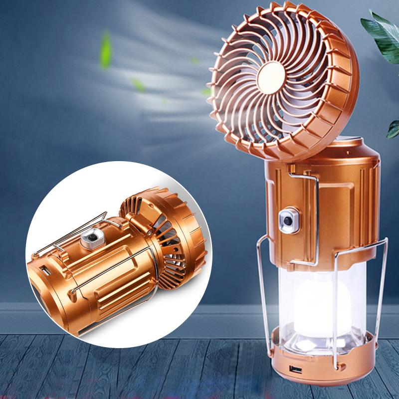 Campinglamp met Ventilator en LED Verlichting 1