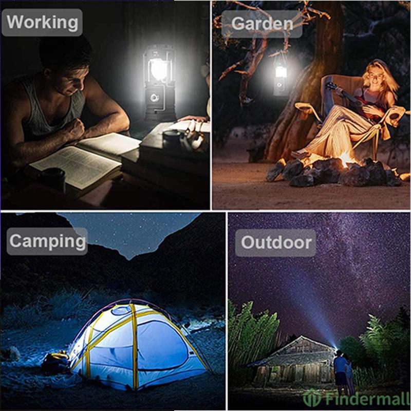 Campinglamp met Ventilator en LED Verlichting 3