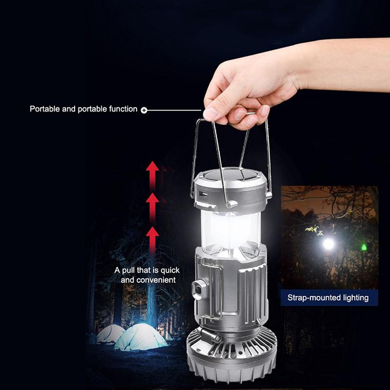Campinglamp met Ventilator en LED Verlichting 5