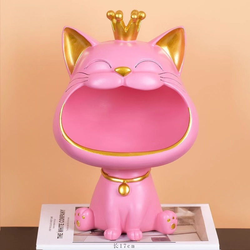 Charmante Gelukskat Beeld Feng Shui Maneki Neko 5
