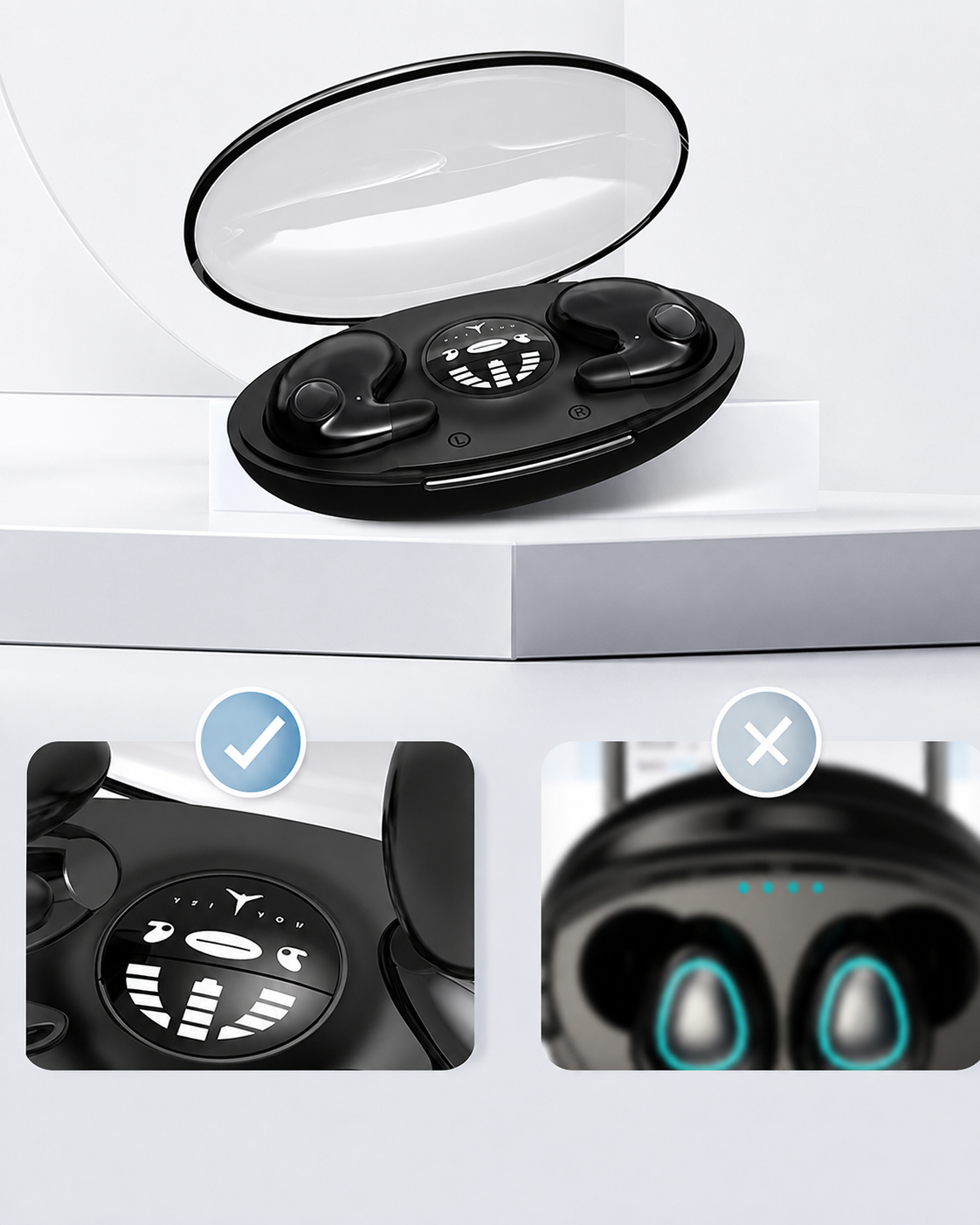 Draadloze Mini Bluetooth Oordopjes met Ruisonderdrukking