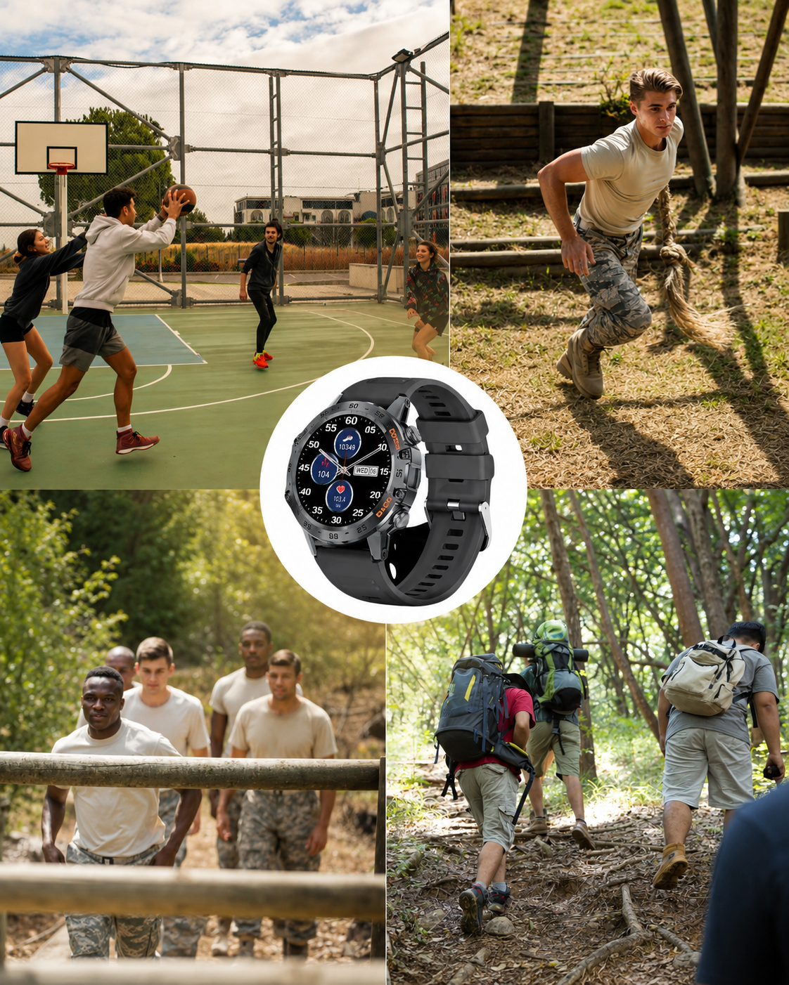 TitanX CombatFit S45 Heren Smartwatch met GPS