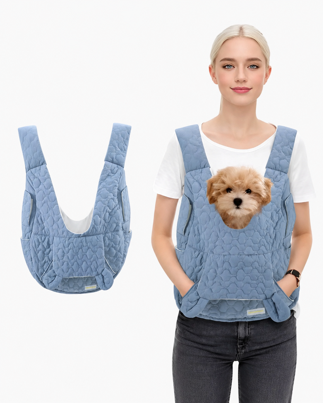 Draagtas Voor Honden Waterdicht Met Ademend Ontwerp En Verstelbare Schouderriem