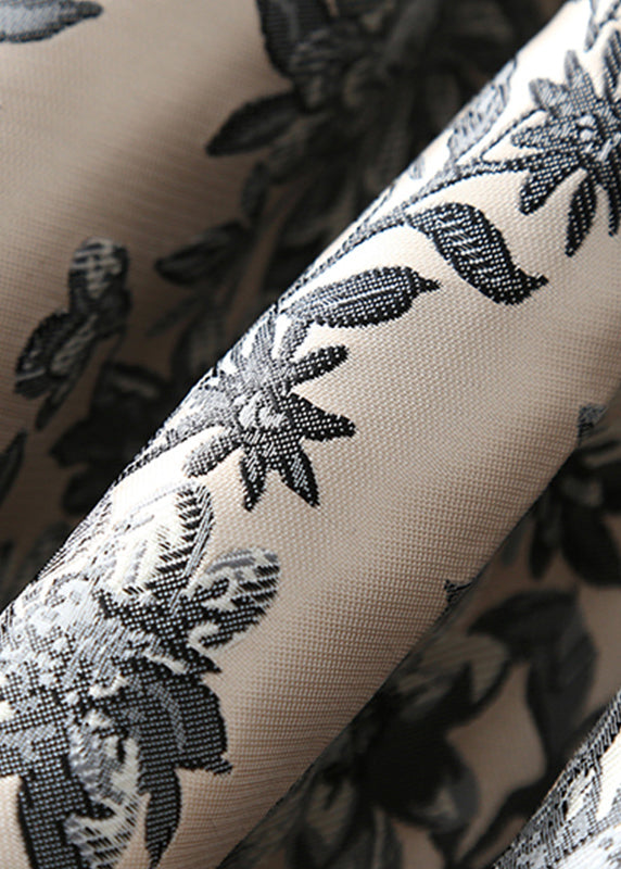 Dames Abrikozenjurk met Rits en Print 2