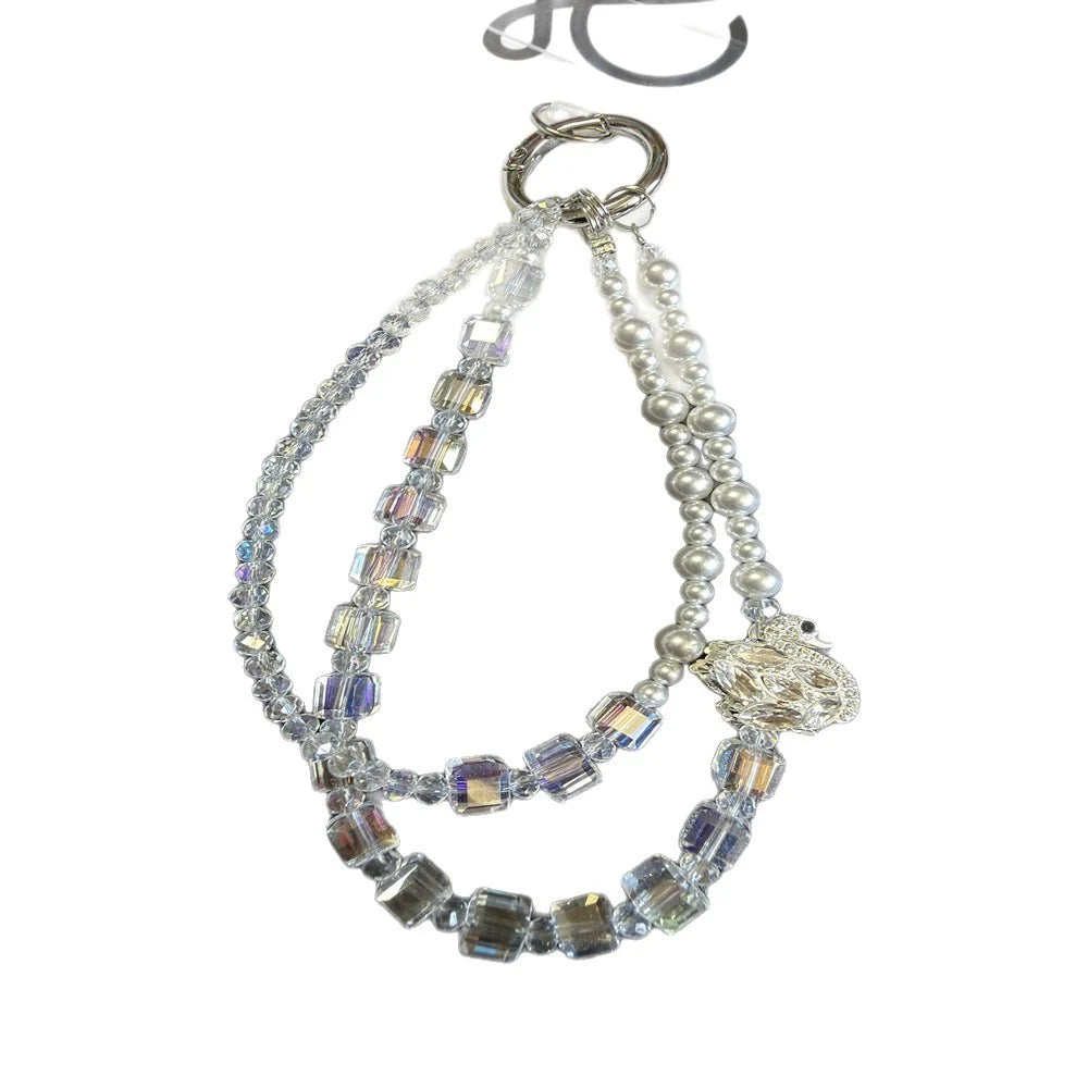 Dames Armband Multi-Strengs Kralen met Bedeltjes en Strikdetail 4