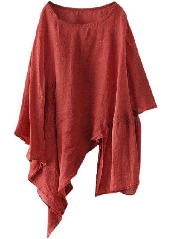 Dames Asymmetrisch Geborduurd Shirt 4