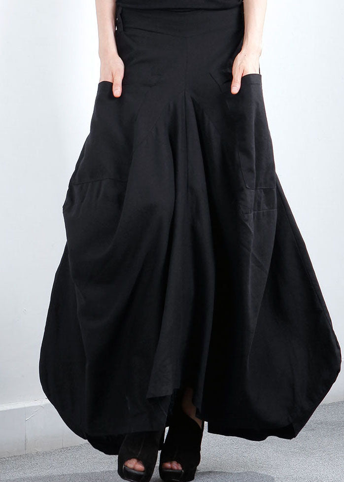 Dames Asymmetrische Winterrok met Zakken 1
