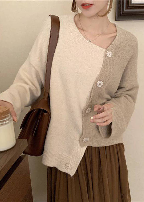 Dames Asymmetrische Wintertrui met Knoopdetails 4