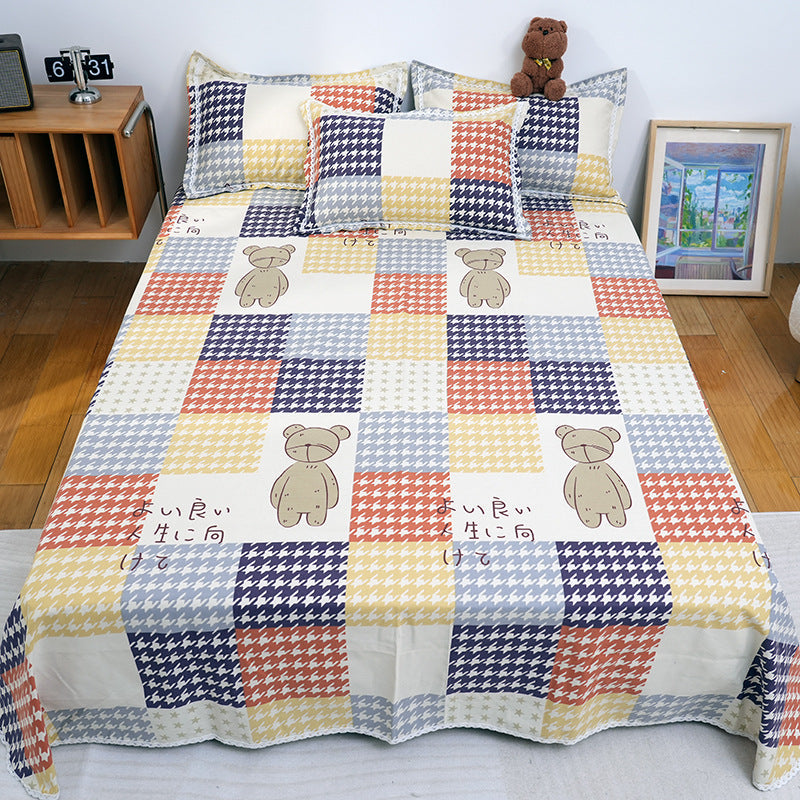 Dames Beddengoedset Modern Ruitpatroon 6