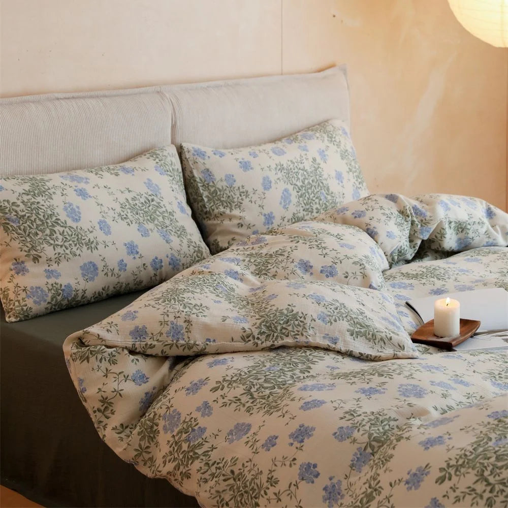 Dames Beddenset Lichtgewicht Met Bloemenpatroon 1