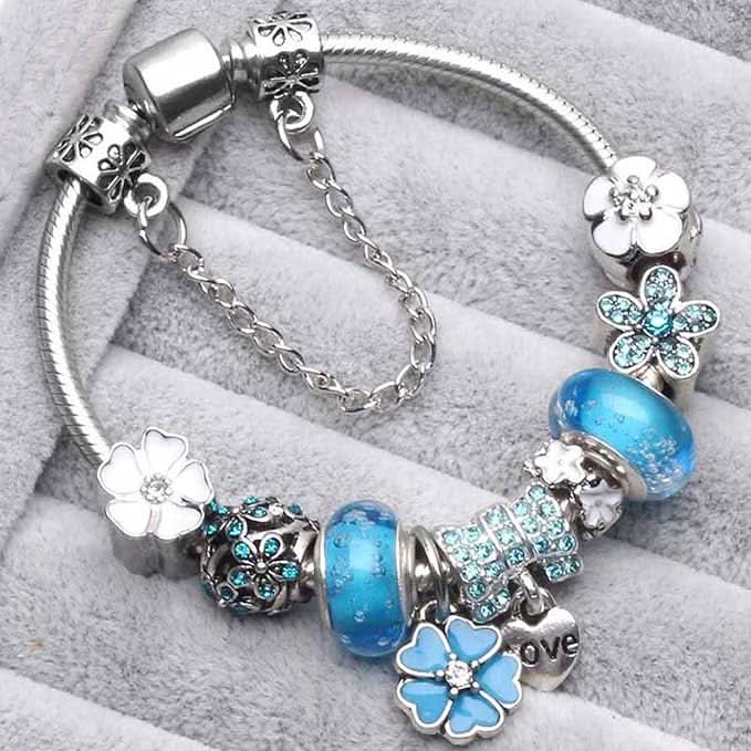 Dames Bedelarmband Bloemontwerp 2