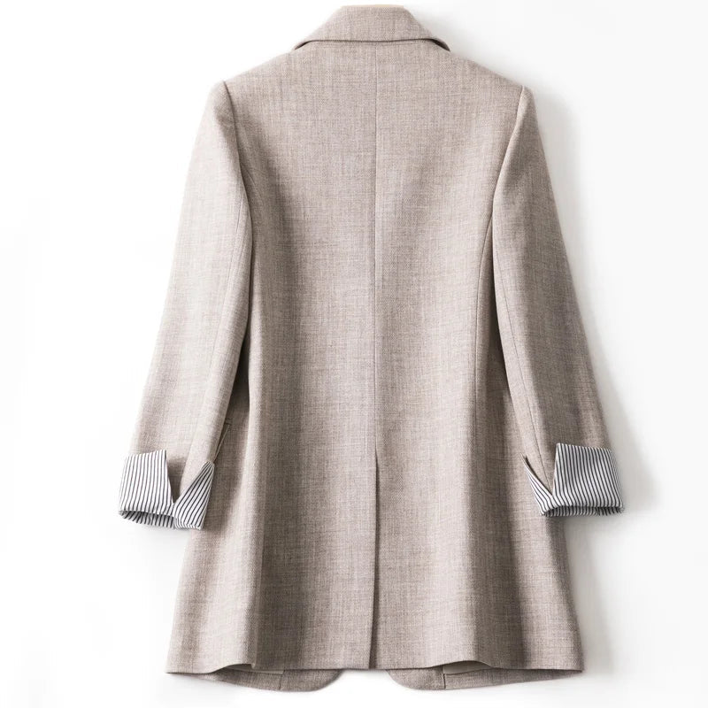 Dames Blazer Casual Met Lange Mouwen 5