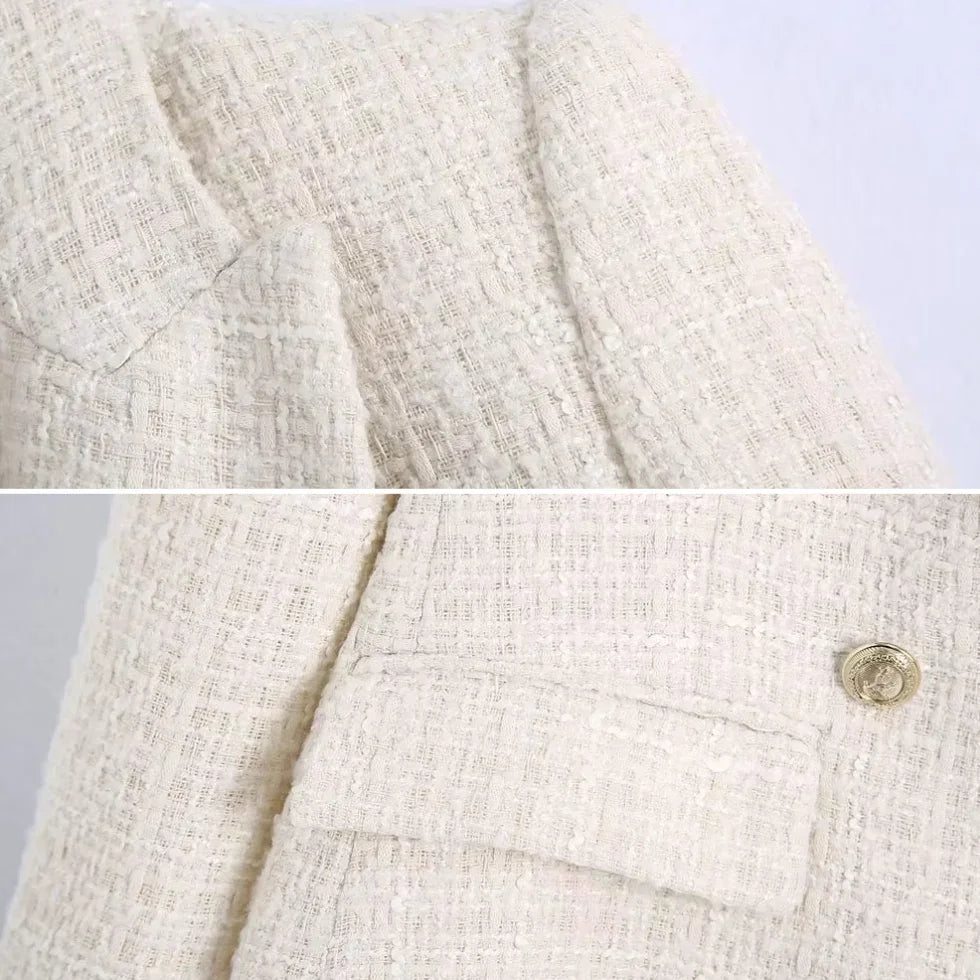 Dames Blazer in Tweedstijl 3