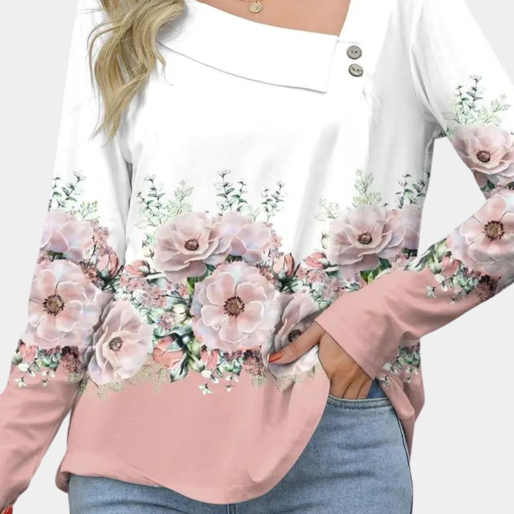 Dames Blouse Bloemprint Stijlvol 3
