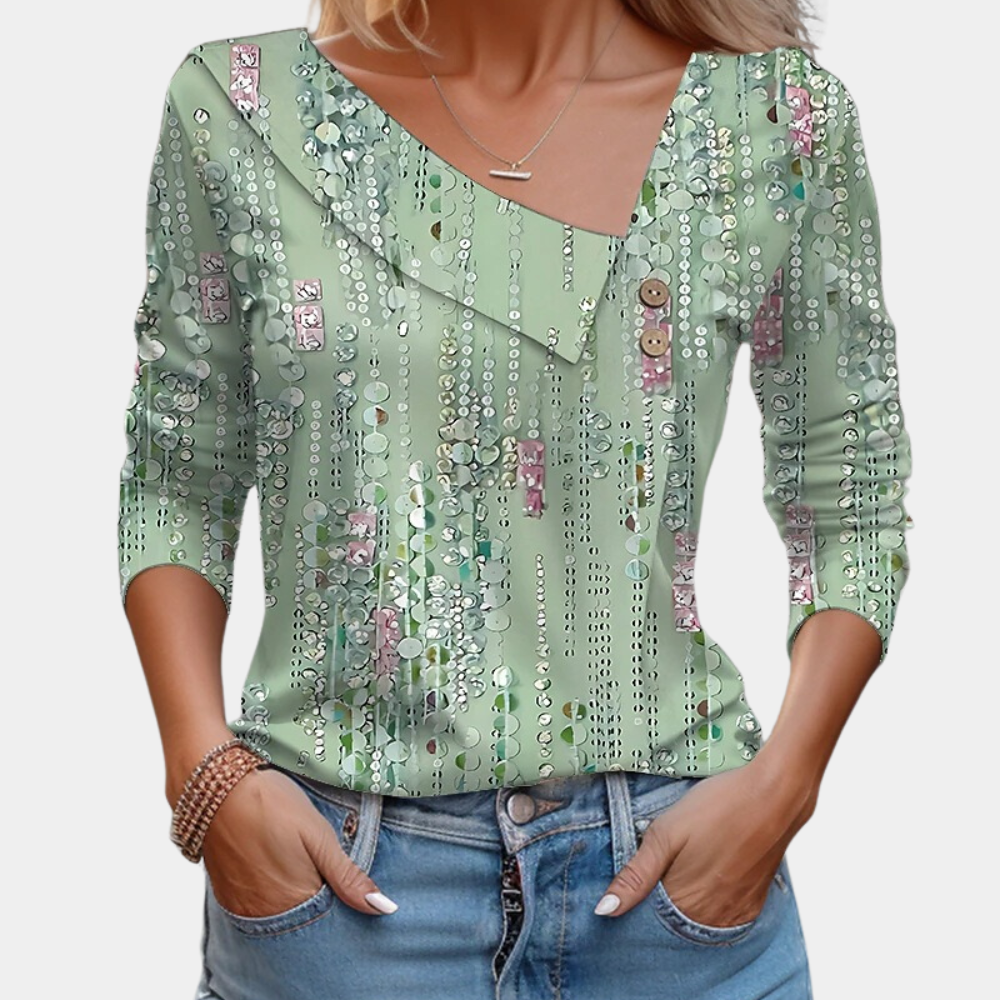 Dames Blouse Bloemprint Stijlvol 4