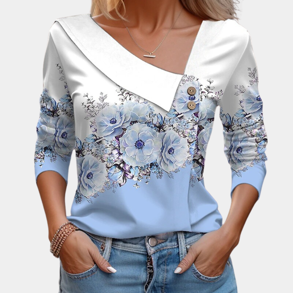 Dames Blouse Bloemprint Stijlvol 5