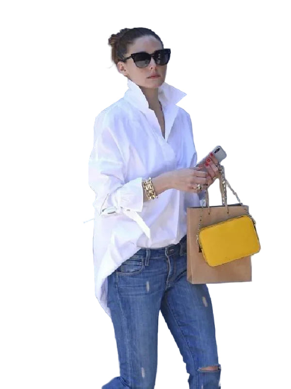 Dames Blouse Tijdloos Stijlvol Luxe Stof 0