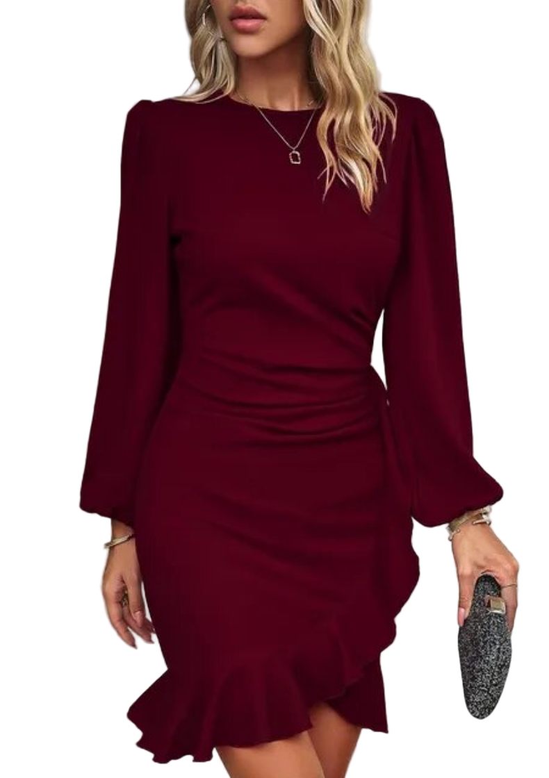 Dames Bodycon Jurk met Ruffles 5