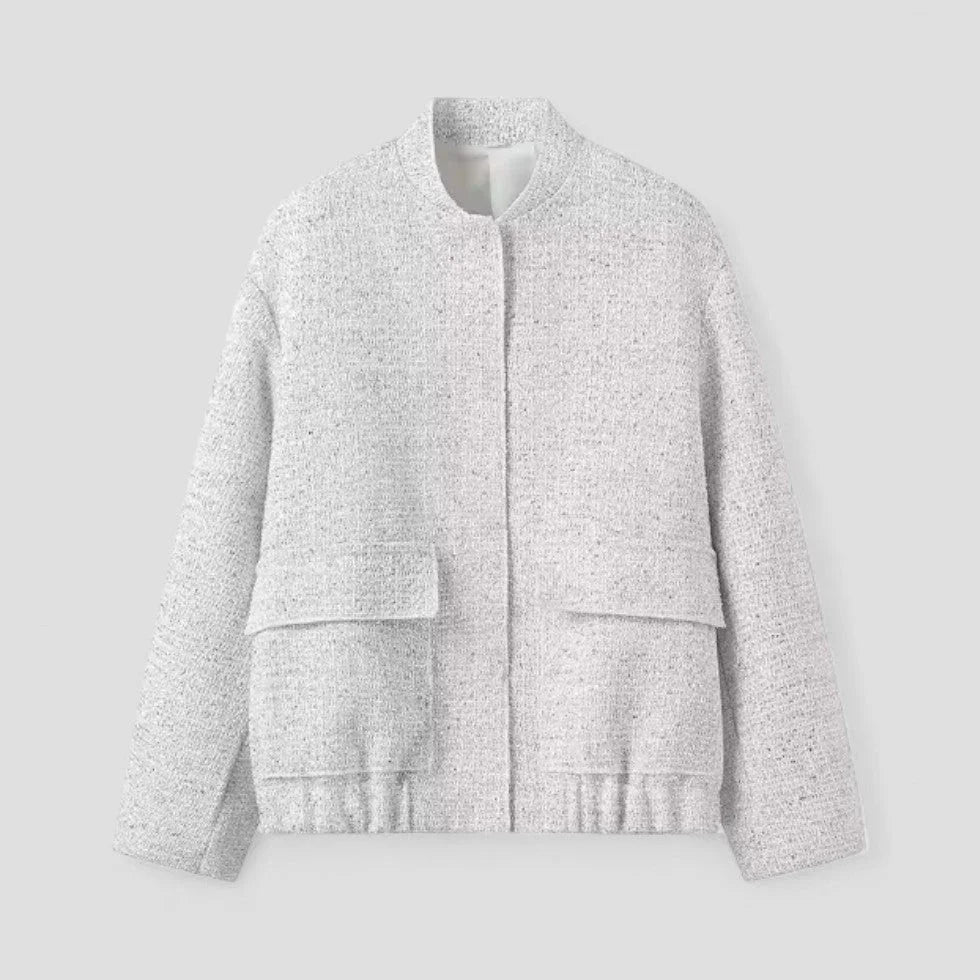 Dames Bomberjack Met Pailletten Cropped Design 2