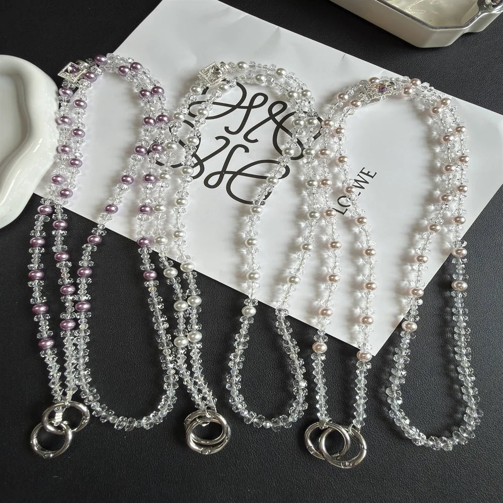 Dames Brillenhouder Met Parels En Kristallen Stijlvol Accessoire 1