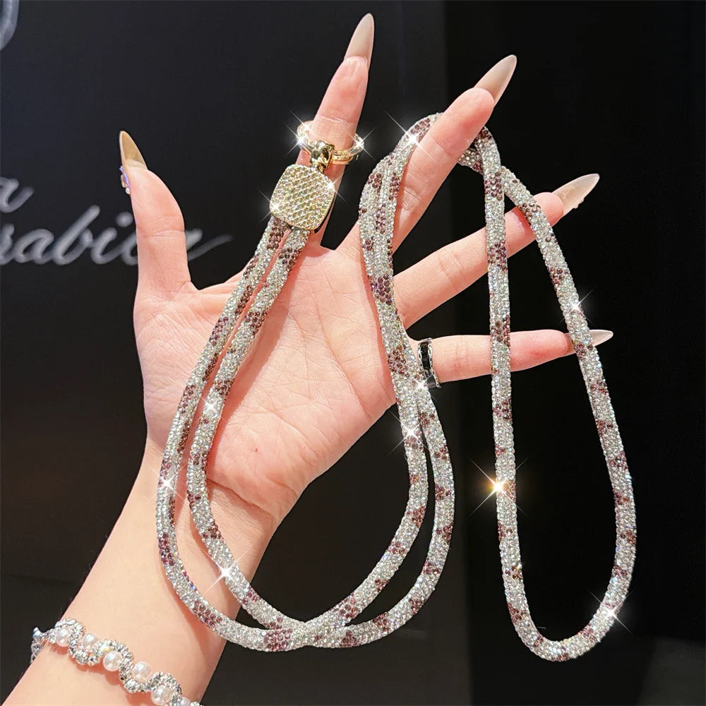 Dames Brillenketting Met Kristal Accent Verstelbaar 0