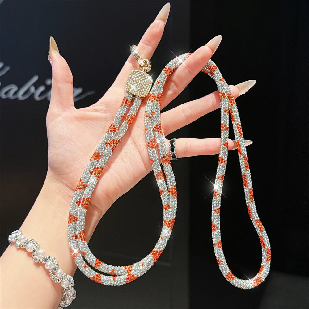 Dames Brillenketting Met Kristal Accent Verstelbaar 3