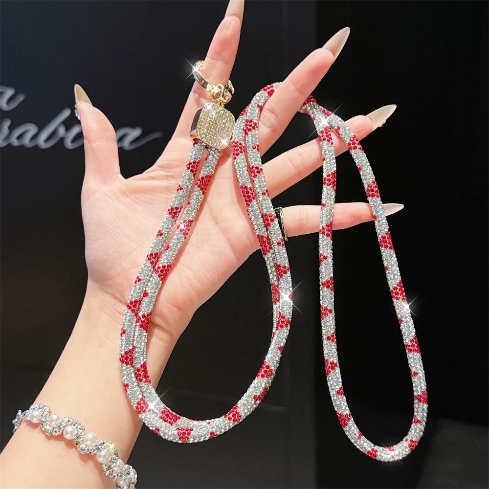 Dames Brillenketting Met Kristal Accent Verstelbaar 4
