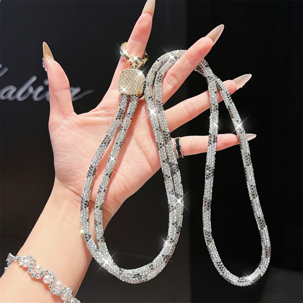 Dames Brillenketting Met Kristal Accent Verstelbaar 5
