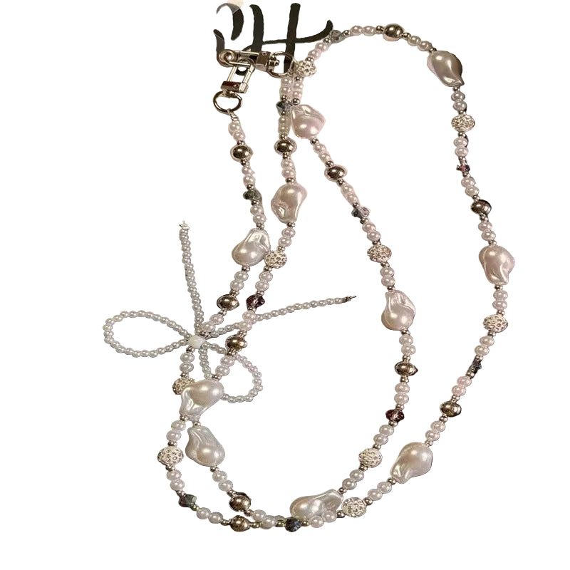 Dames Brillenketting met Pareldetails en Beugelontwerp 0
