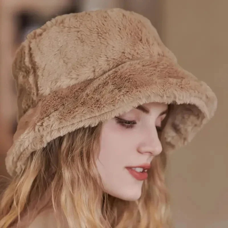 Dames Bucket Hat Warm en Trendy voor Herfstoutfits 1