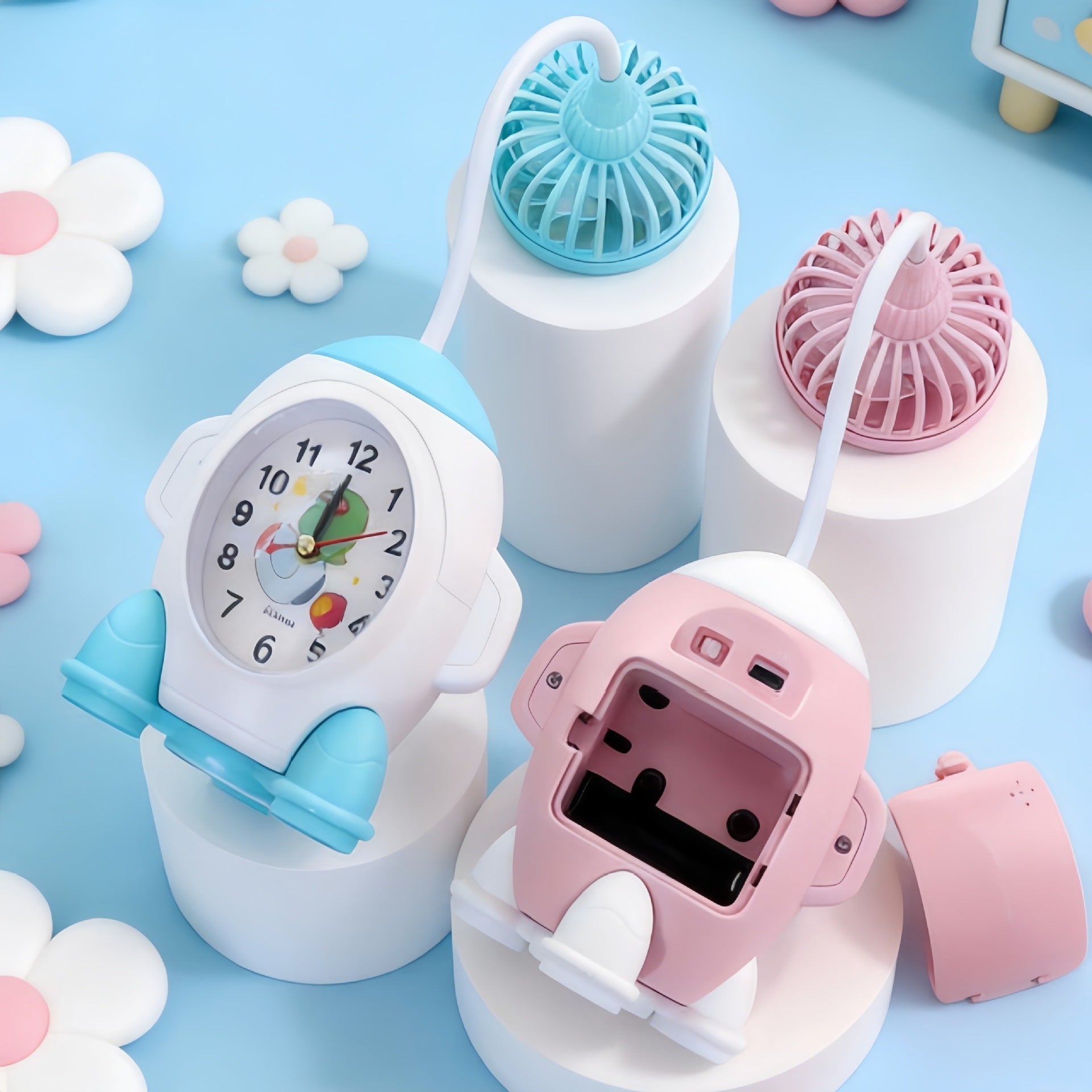 Dames Bureauklok met Ventilator en Modern Ontwerp 1