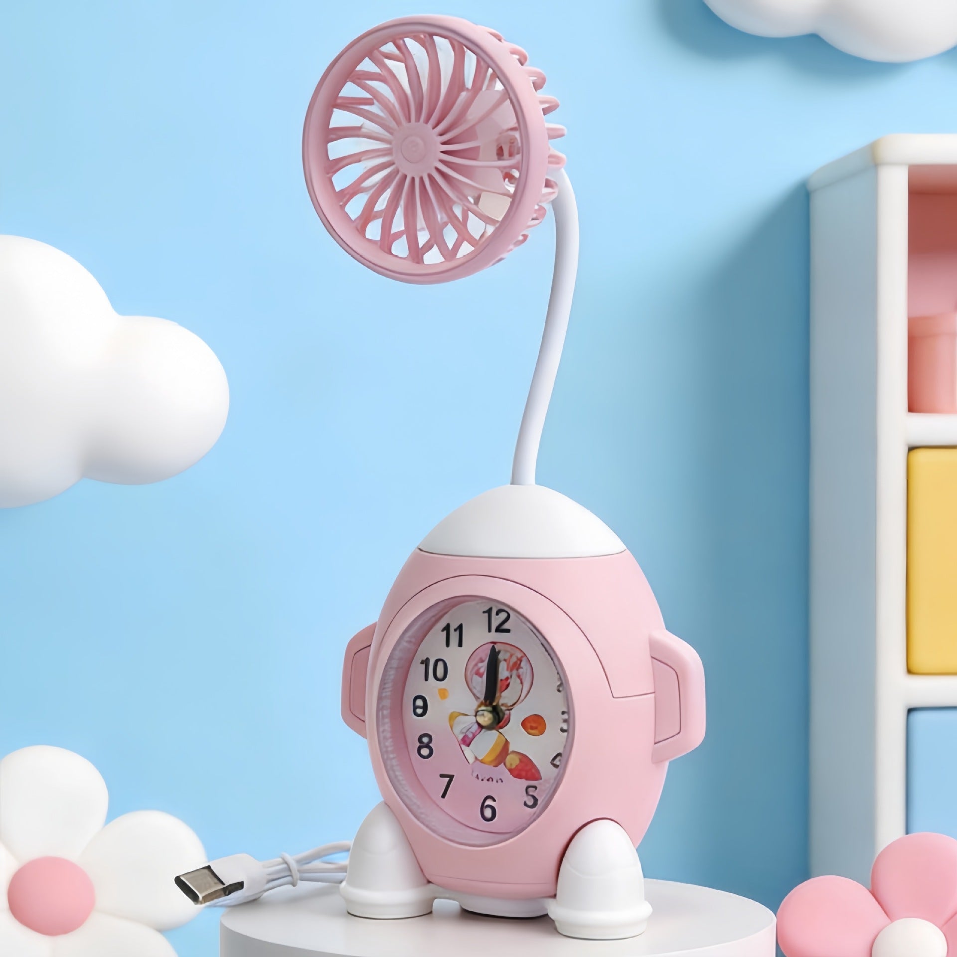 Dames Bureauklok met Ventilator en Modern Ontwerp 5
