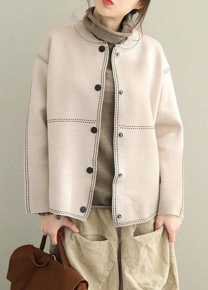 Dames Button-Down Trui Jas Casual 0