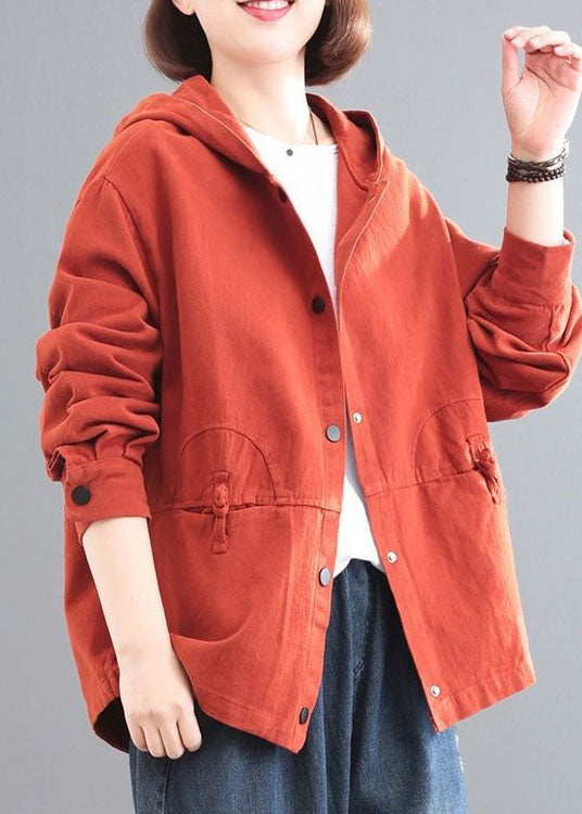 Dames Casual Denimjas met Capuchon en Chinese Knopen 3