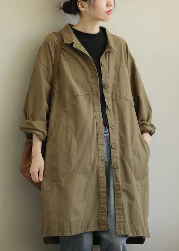 Dames Casual Jack met Peter Pan-kraag en Zakken 1