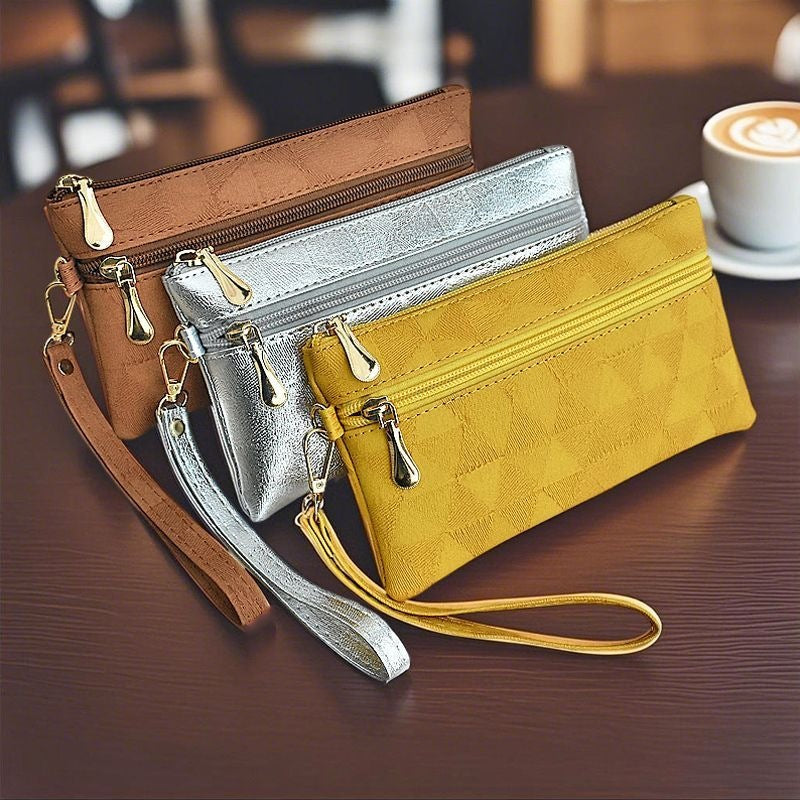 Dames Clutch Modern Design Met Ritssluiting 1